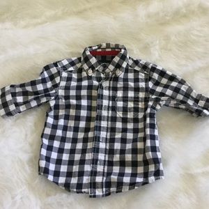 Carter’s baby boy plaid button down